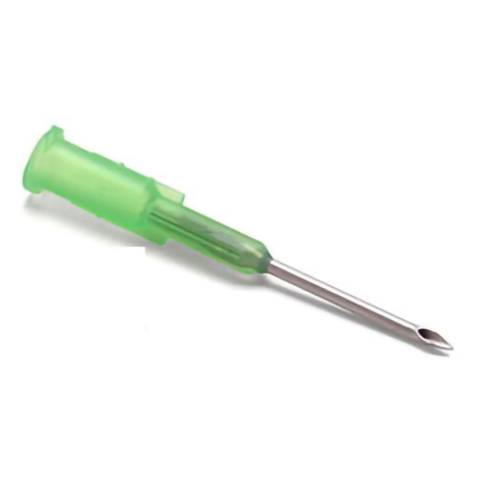 A relevant stock photo of 16 gauge needle in a typical setting.