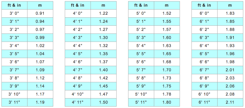 A relevant stock photo of 1.98 meters to feet in a typical setting.