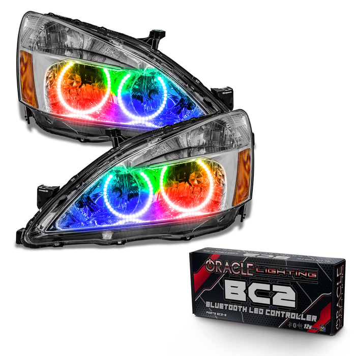 A relevant stock photo of 2005 honda accord bi-led headlights in a typical setting.