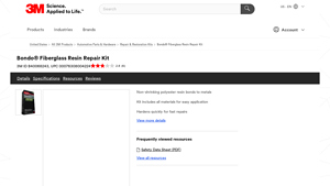 3M - Bondo® Fiberglass Resin Repair Kit