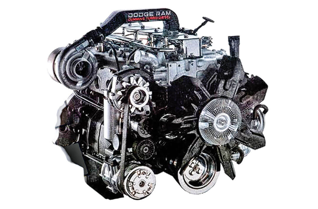 A relevant stock photo of 5.9 cummins engine in a typical setting.