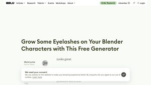 80.lv - Free Eyelash Generator for Blender