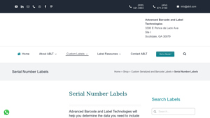 Advanced Barcode - Custom Serial Number Labels