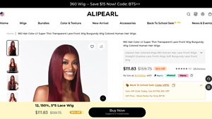 Ali Pearl - 99J Lace Front Wig
