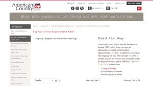 American Country Home Store - Rag & Cotton Woven Rugs