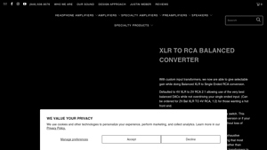 Ampsandsound - XLR to RCA Balanced Converter