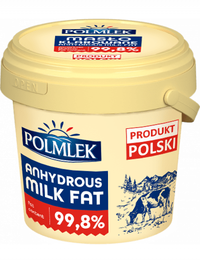 A relevant stock photo of anhydrous milk fat in a typical setting.