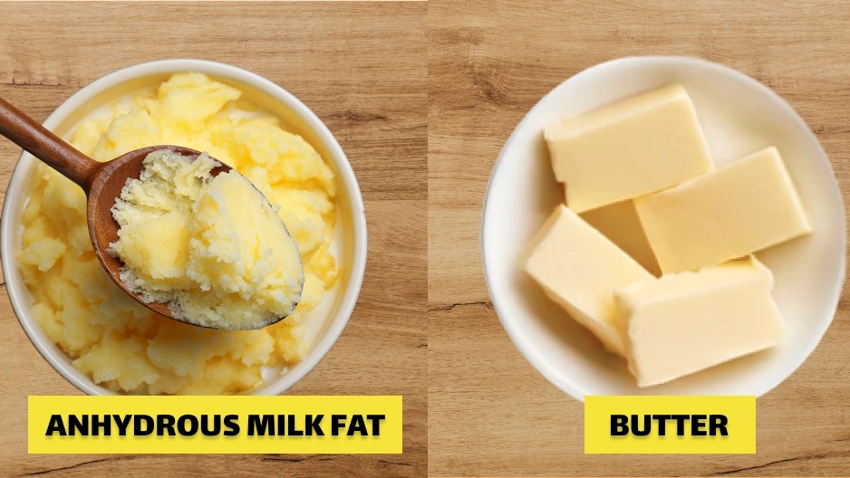 A relevant stock photo of anhydrous milk fat in a typical setting.