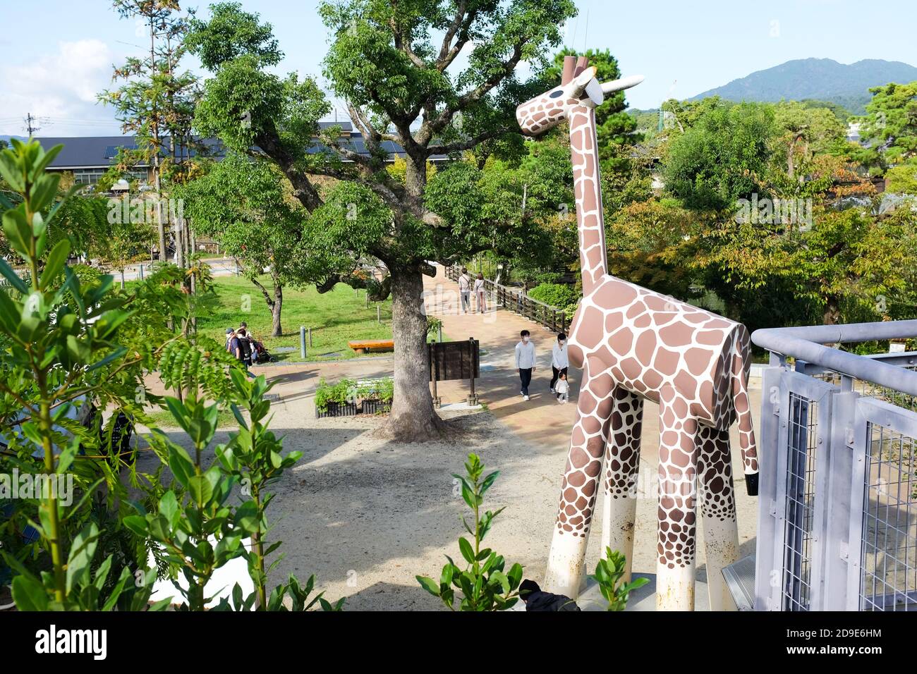 A relevant stock photo of artificial zoo in a typical setting.