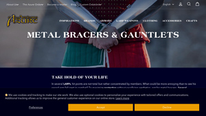 Les Artisans d'Azure - Metal Gauntlets & Arm Bracers