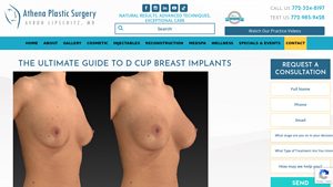 Athena Plastic Surgery - D Cup Breast Implants