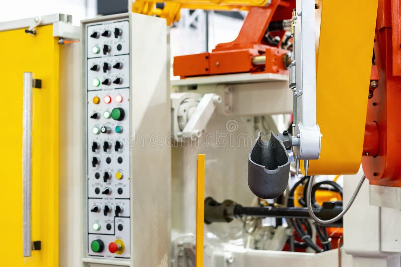 A relevant stock photo of auto diecasting in a typical setting.