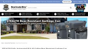 Bearicuda - Stealth Curbside Bearproof Garbage Can