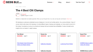 BedBible - Fifty Shades Freed Clitoris and Nipple Clamps