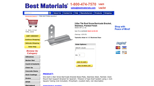 Best Materials - 2-Bar Tile Roof Snow Barricade Bracket