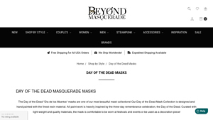 Beyond Masquerade - Day of the Dead Mask for Women