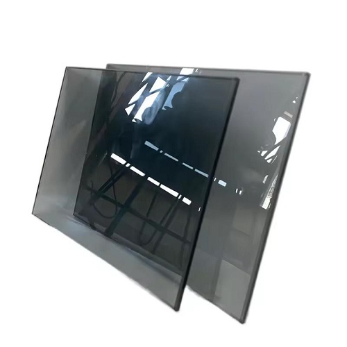 A relevant stock photo of black coloured glass in a typical setting.