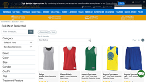 Blank Athletics - Bulk Mesh Basketball Jerseys