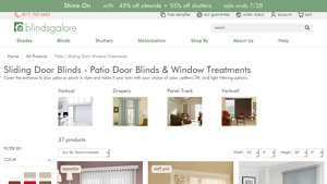 Blinds Galore - Customizable Patio Sliding Door Solutions