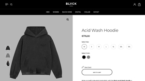 Blvck - Acid Wash Hoodie