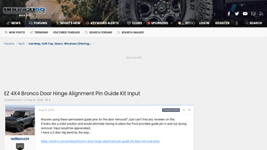 EZ 4X4 - Door Hinge Alignment Pin Guide Kit