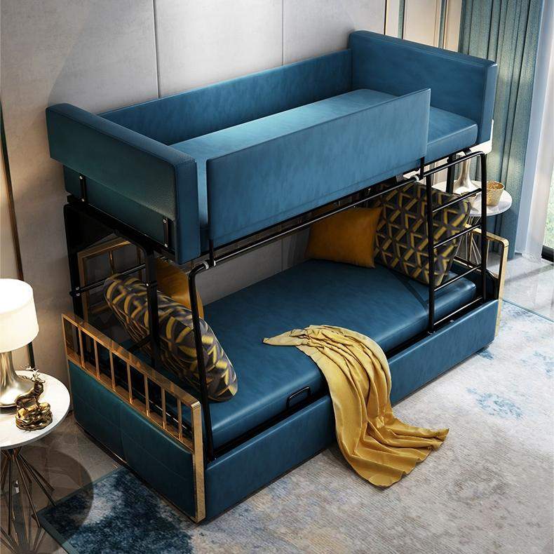 A relevant stock photo of bunk bed settee in a typical setting.