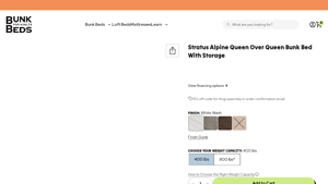 Stratus - Alpine Queen Over Queen Bunk Bed