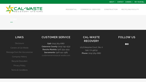 Cal-Waste - 95 Gallon Trash & Recycling Carts