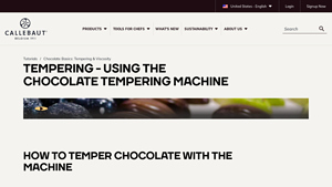 Callebaut - Chocolate Tempering Machine