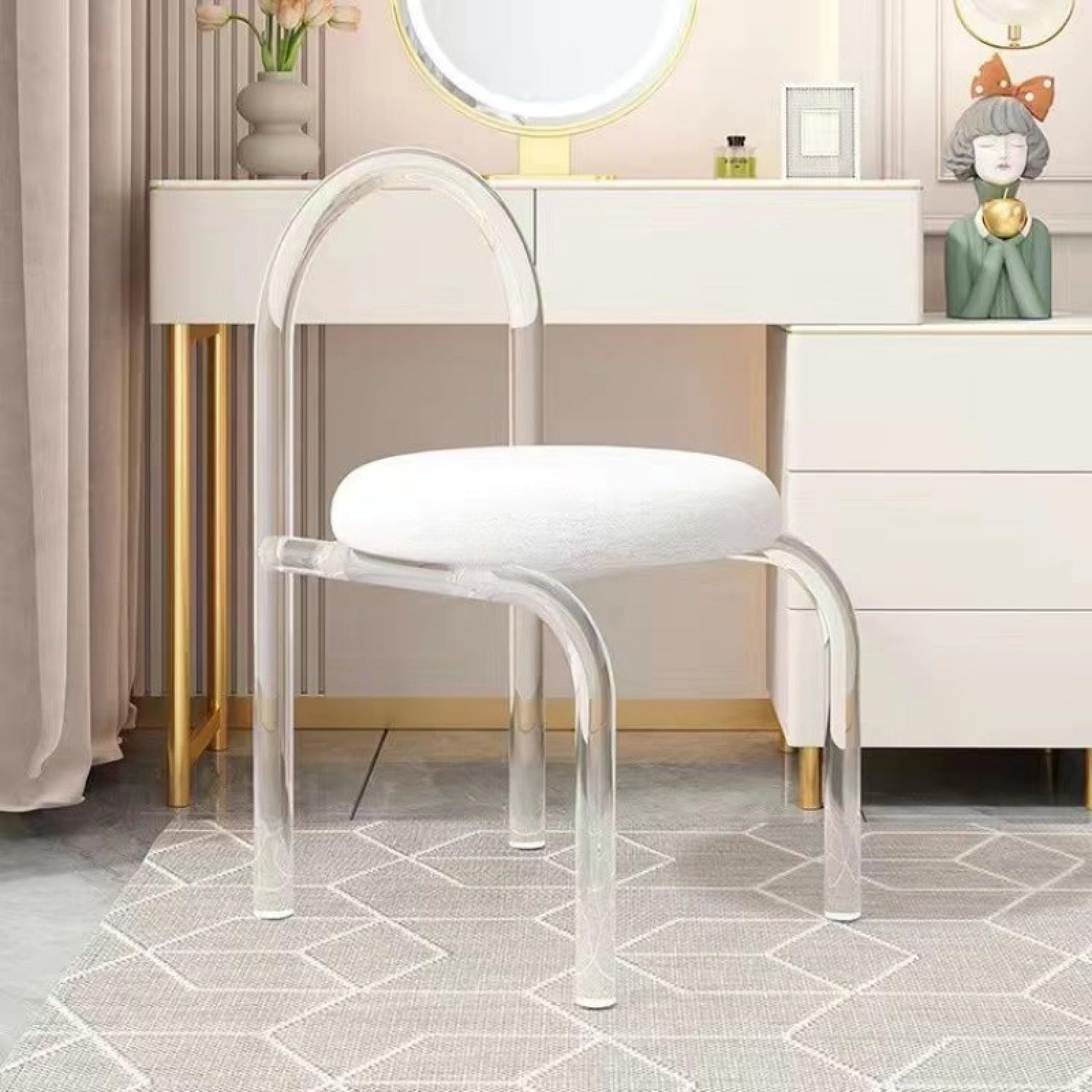 A relevant stock photo of chair cosmetic in a typical setting.