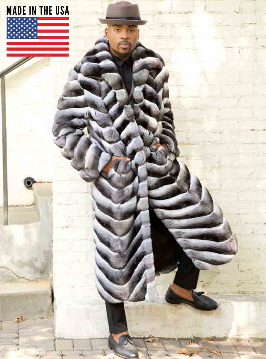 A relevant stock photo of chinchilla coat in a typical setting.