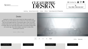 Clear Home Design - Acrylic Desks