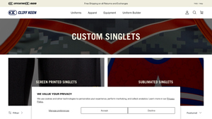Cliff Keen - Custom Singlets