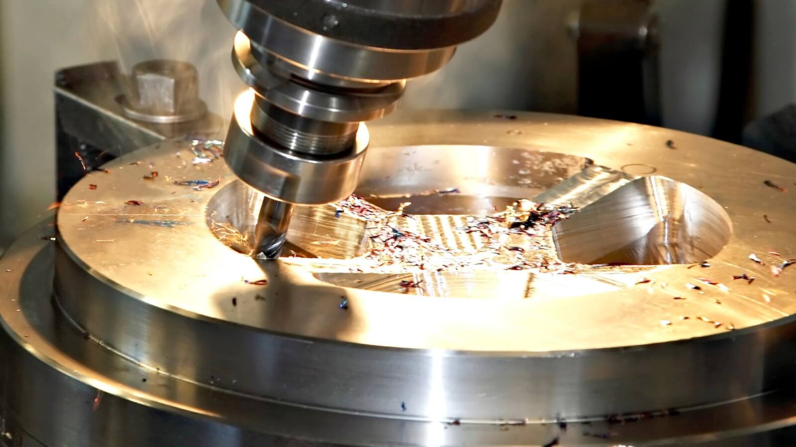 A relevant stock photo of cnc machining bronze in a typical setting.