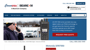 Motorola - XPR7550 Portable Two-Way Radio