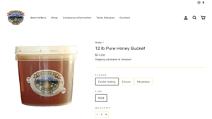 Cox Honey - 12 lb Pure Honey Bucket