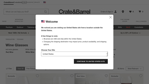 Crate and Barrel - Wine Glasses