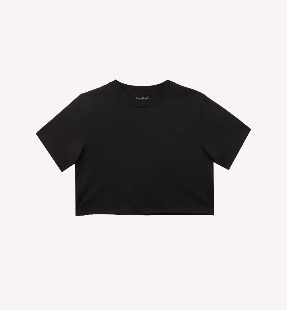 A relevant stock photo of crop tops for man in a typical setting.