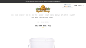 Crystals Raw Honey - 10lb Raw Honey Pail