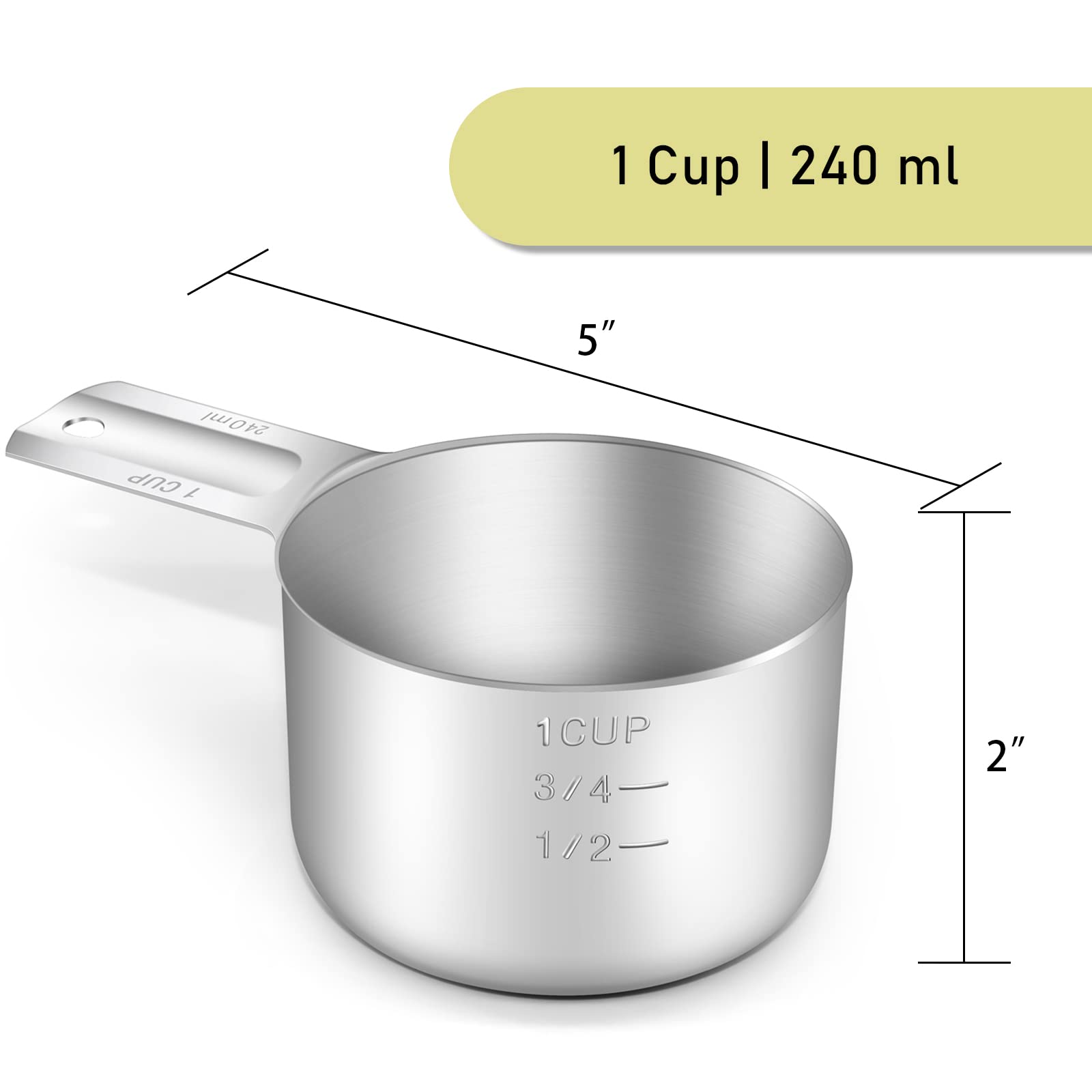 A relevant stock photo of cup 240ml in a typical setting.