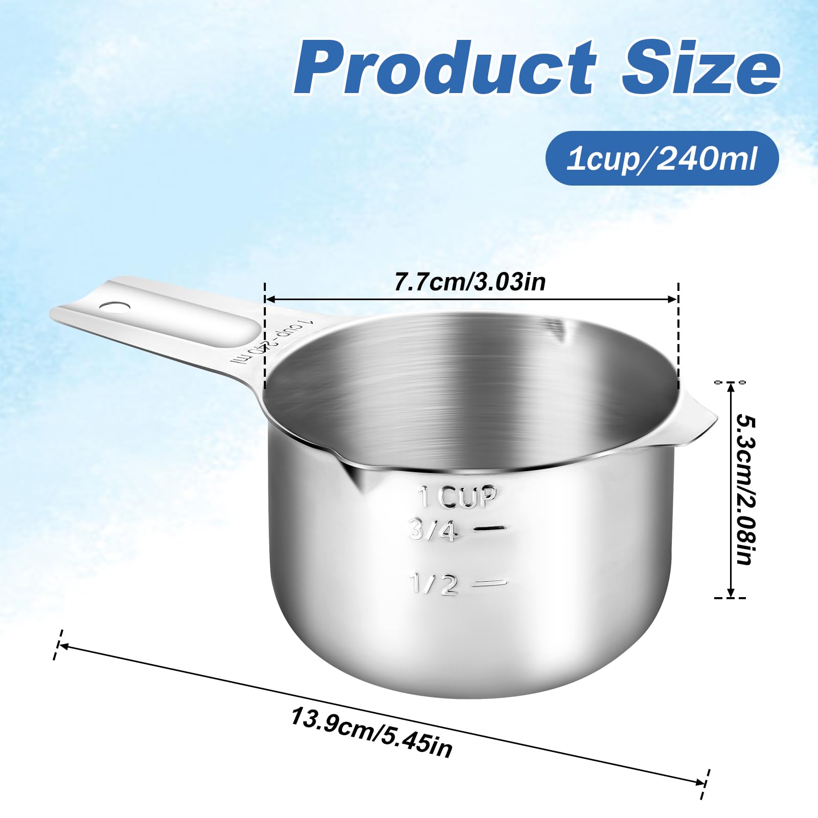 A relevant stock photo of cup 240ml in a typical setting.