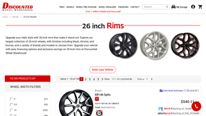 Discounted Wheel Warehouse - 26 Inch Rims