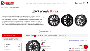 Discounted Wheel Warehouse - 16x7 Wheels