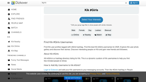 Dizkover - Kik #Girls Directory