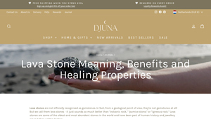 Djuna - Lava Stone Diffuser Jewellery