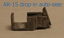 A relevant stock photo of drop in auto sear in a typical setting.