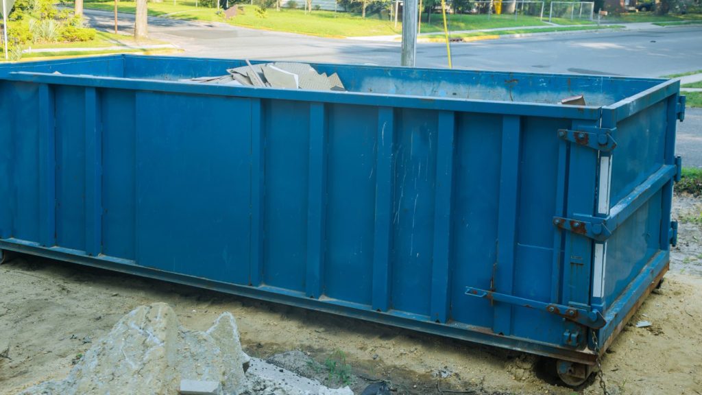 A relevant stock photo of dumpster for sale in a typical setting.