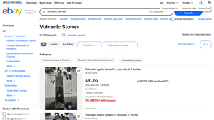 eBay - Volcanic Agate Towers