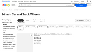 eBay - 26 Inch Car and Truck Wheels