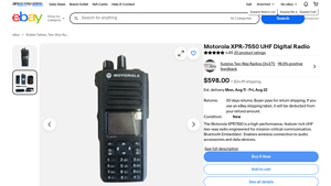 Motorola - XPR7550 Portable Radio